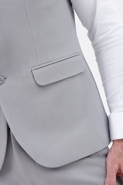 BLUE STRETCH WAISTCOAT