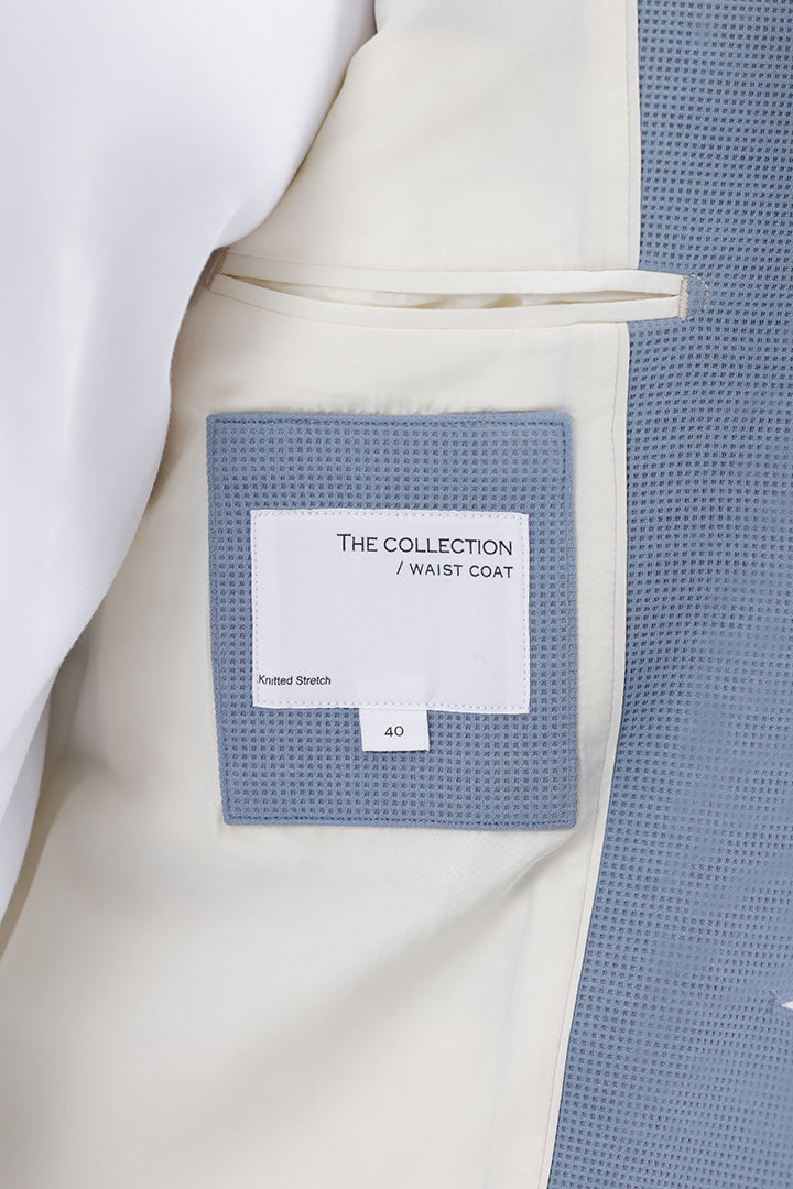 SKY BLUE STRETCH WAISTCOAT