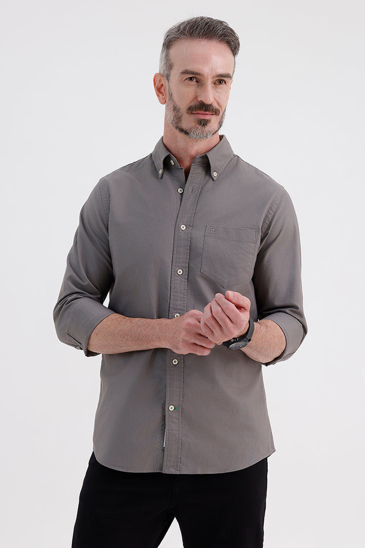 PEWTER OXFORD SHIRT