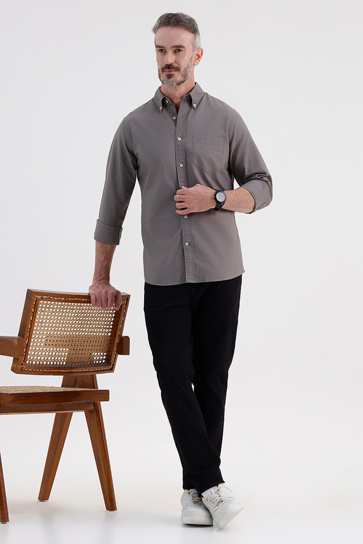 PEWTER OXFORD SHIRT