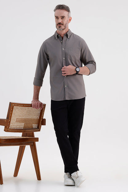 PEWTER OXFORD SHIRT