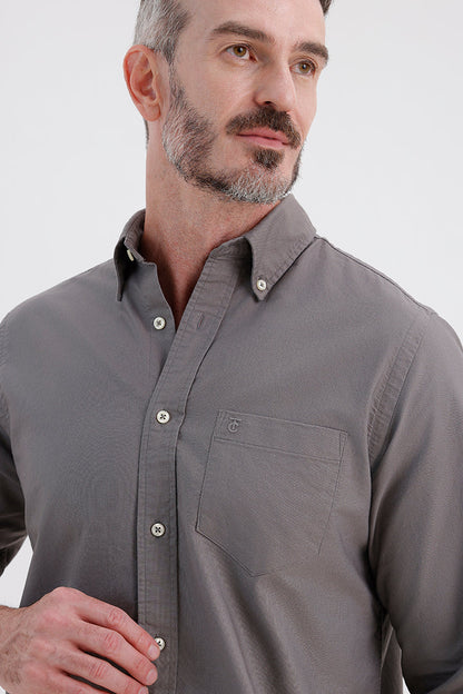 PEWTER OXFORD SHIRT