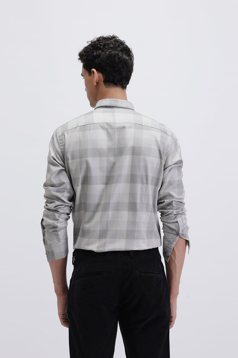 CHECKED TEXTURED SHIRT