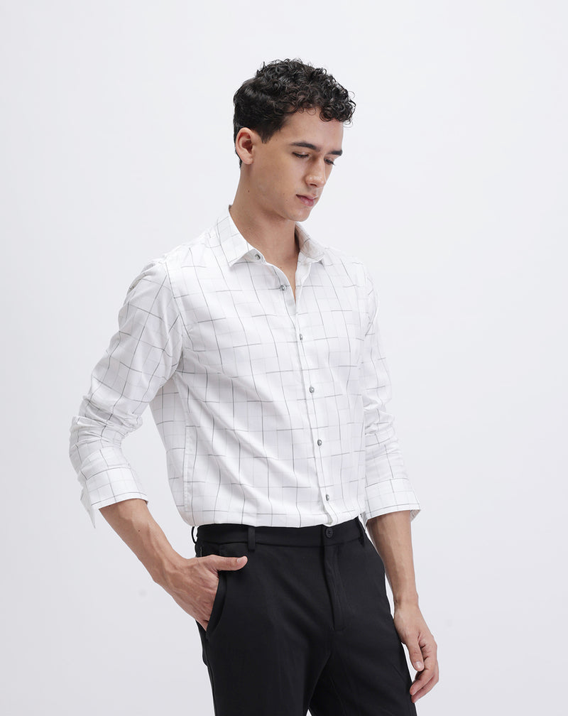 SLIM FIT CHECKED SHIRT