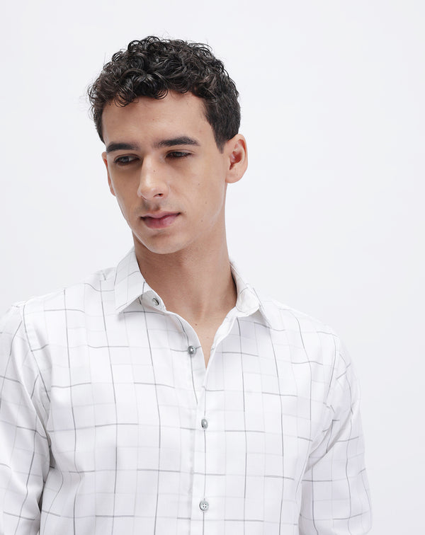 SLIM FIT CHECKED SHIRT