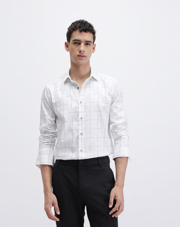 SLIM FIT CHECKED SHIRT