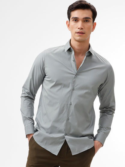 The Collection Powell Ultimate Grey Slim Fit Shirt