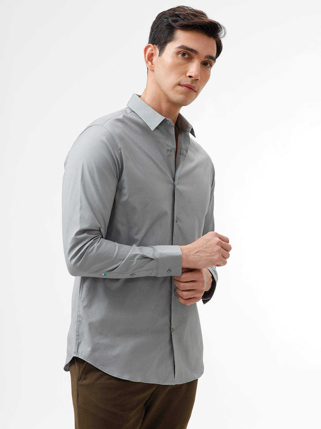 The Collection Powell Ultimate Grey Slim Fit Shirt