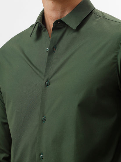 Powell Kombu Green Slim Fit Cotton Shirt – The Collection