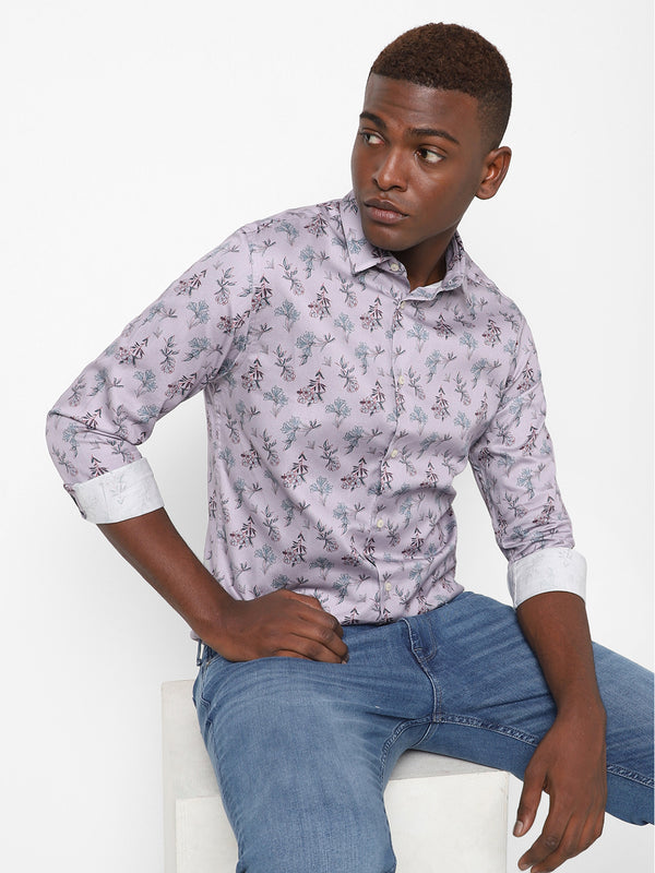 Men's Thistle Violet Printed Shirt
