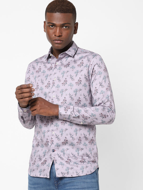 Men's Thistle Violet Printed Shirt