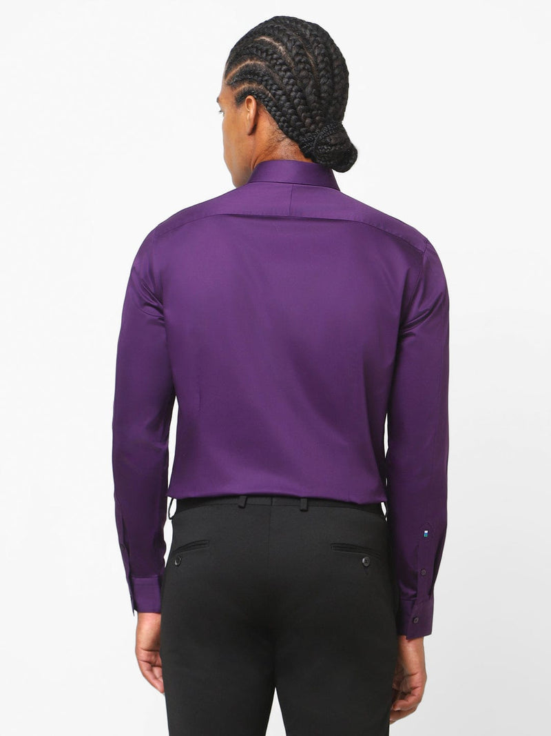 Men's Royal Voilet Solid Shirt