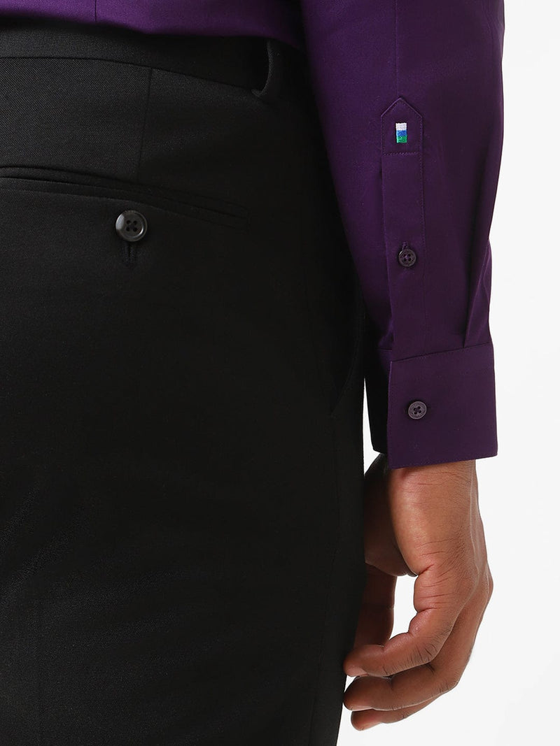 Men's Royal Voilet Solid Shirt