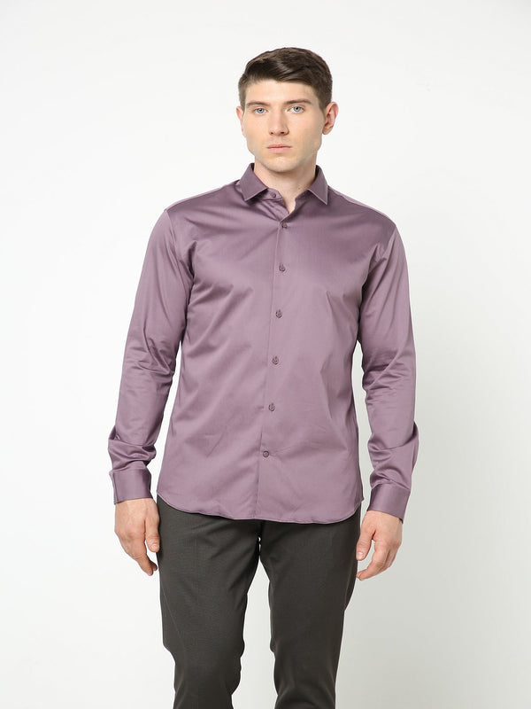 Men's African Voilet Solid Shirt