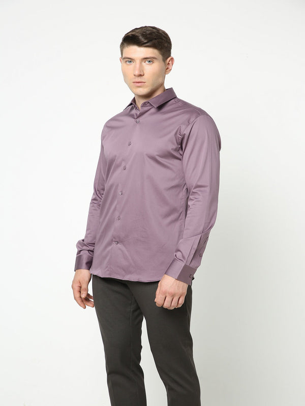 Men's African Voilet Solid Shirt