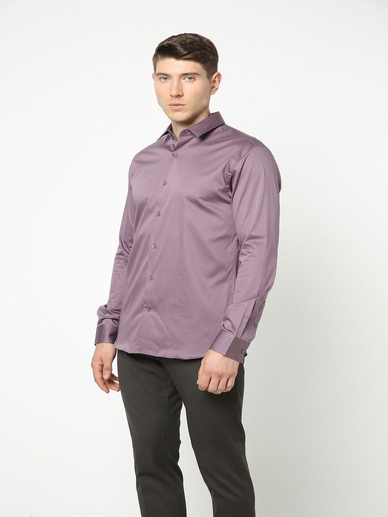 Men's African Voilet Solid Shirt