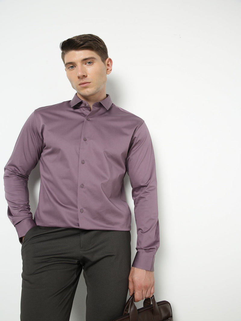 Men's African Voilet Solid Shirt