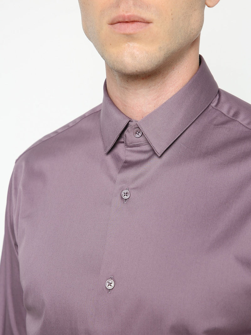 Men's African Voilet Solid Shirt