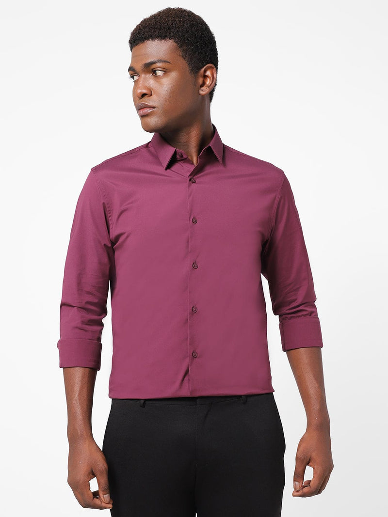 Men's Mulberry Solid Shirt