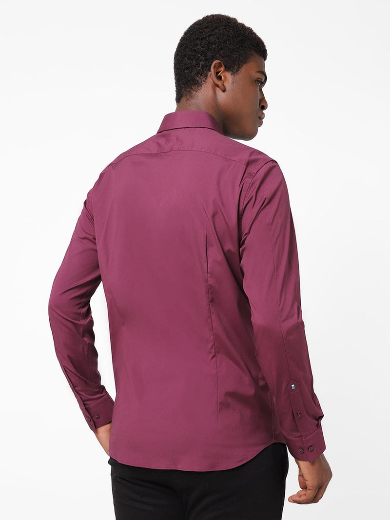 Men's Mulberry Solid Shirt