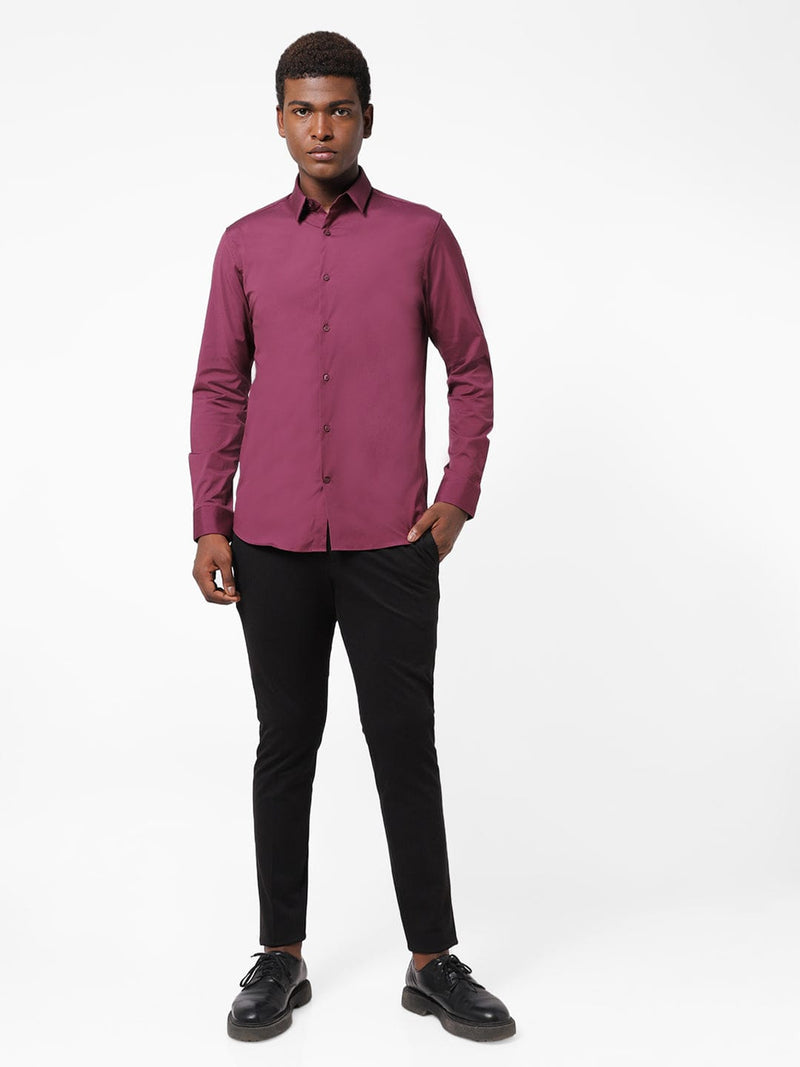 Men's Mulberry Solid Shirt