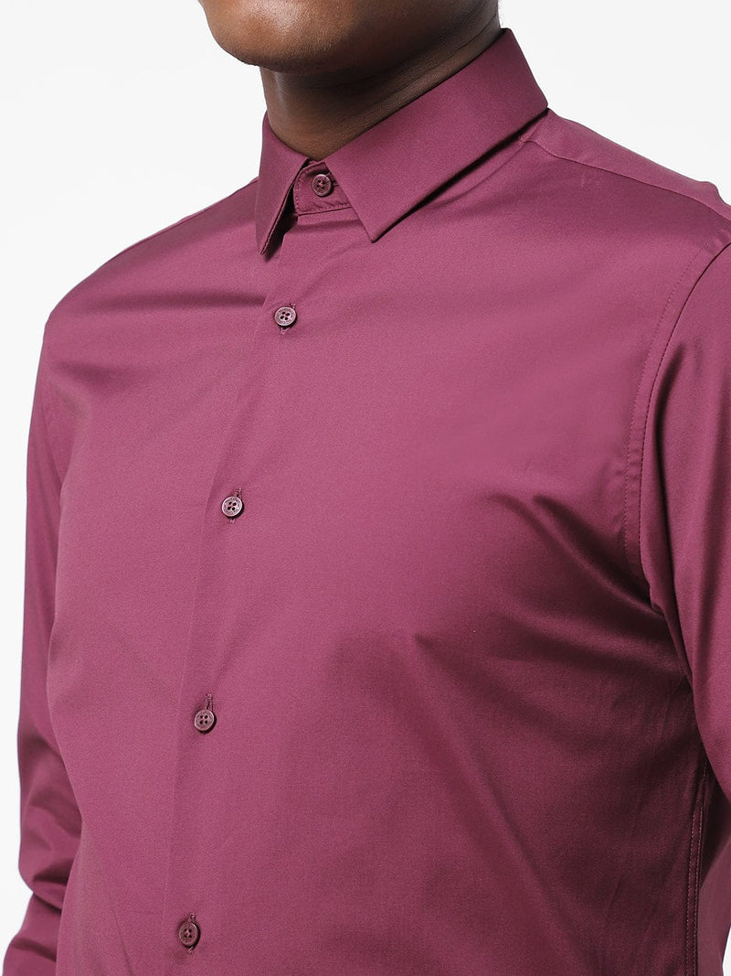 Men's Mulberry Solid Shirt
