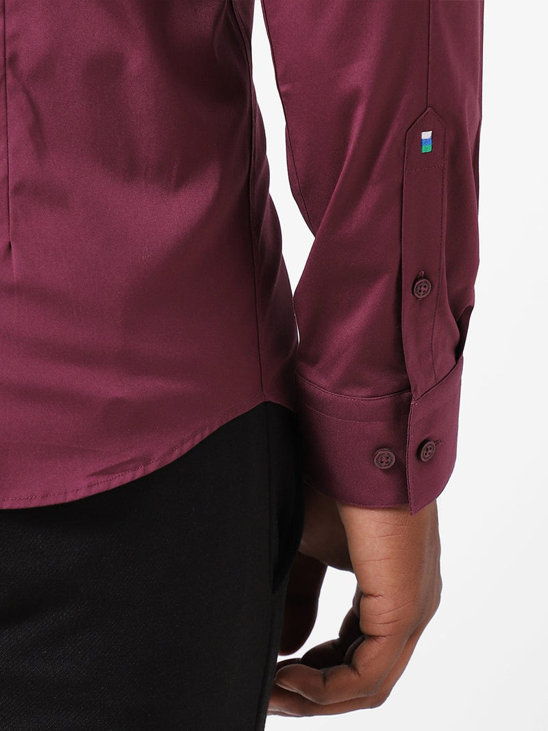Men's Mulberry Solid Shirt