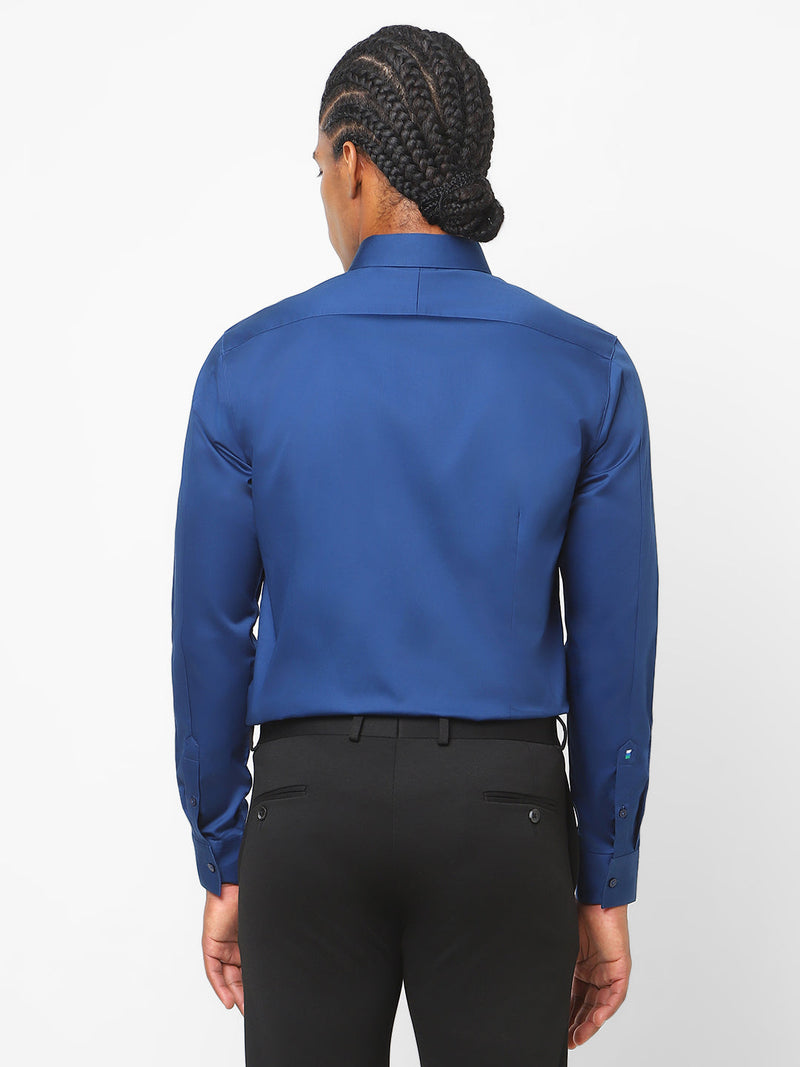 Men's Egyptian Blue Solid Shirt