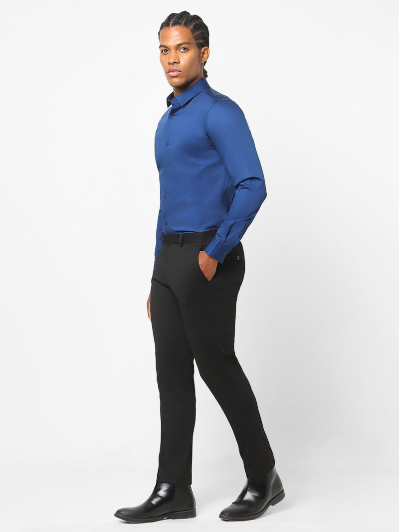 Men's Egyptian Blue Solid Shirt