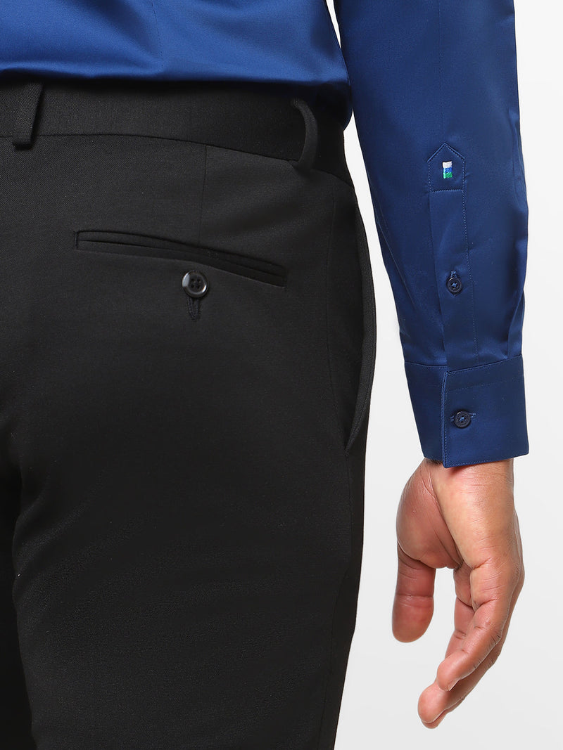 Men's Egyptian Blue Solid Shirt