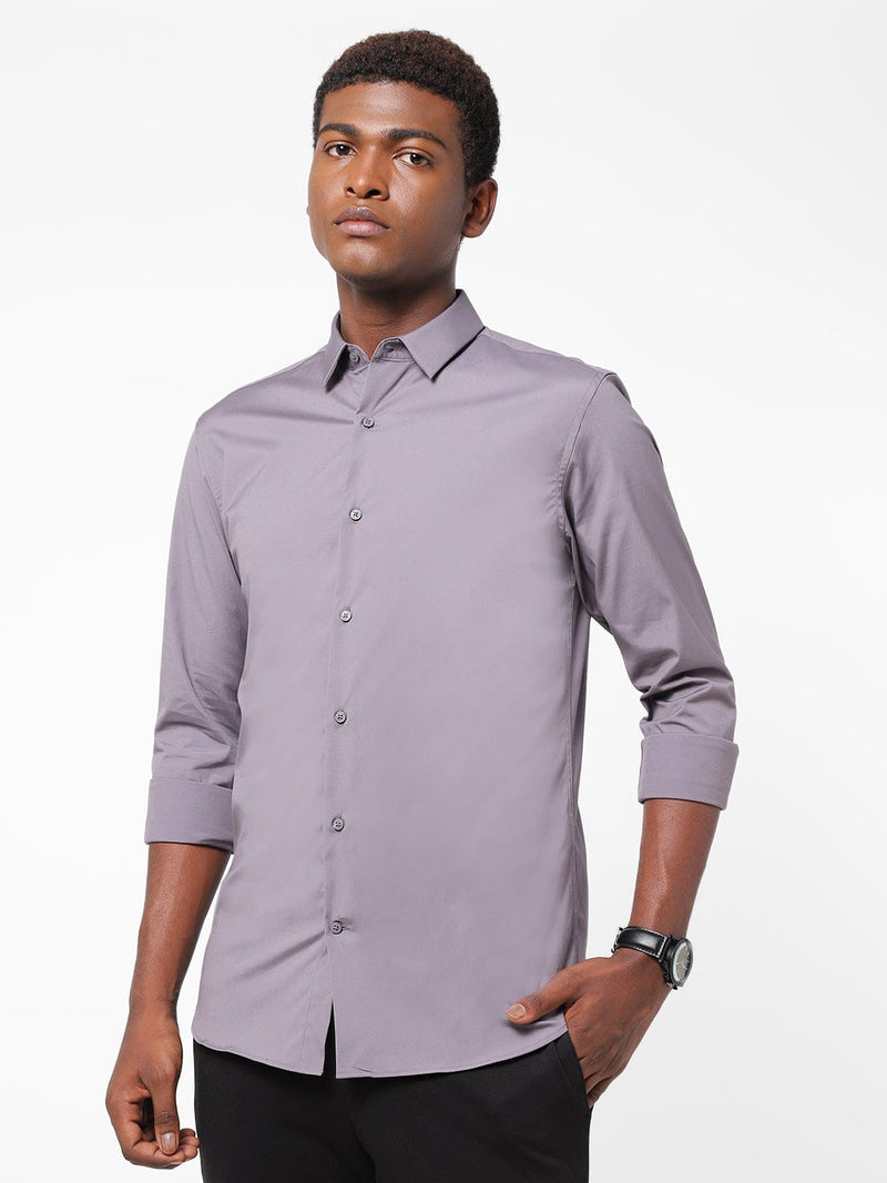 Men's African Voilet Solid Shirt
