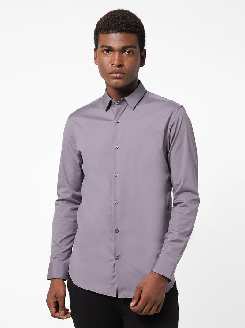 Men's African Voilet Solid Shirt