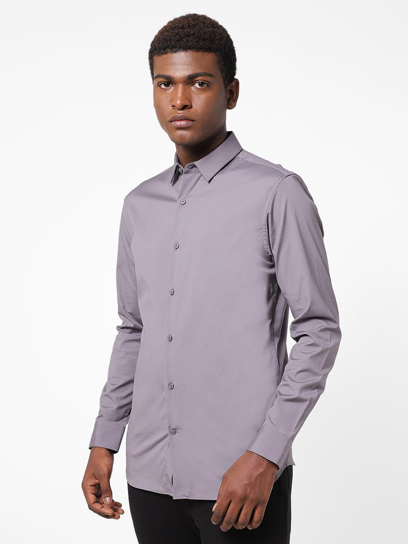 Men's African Voilet Solid Shirt