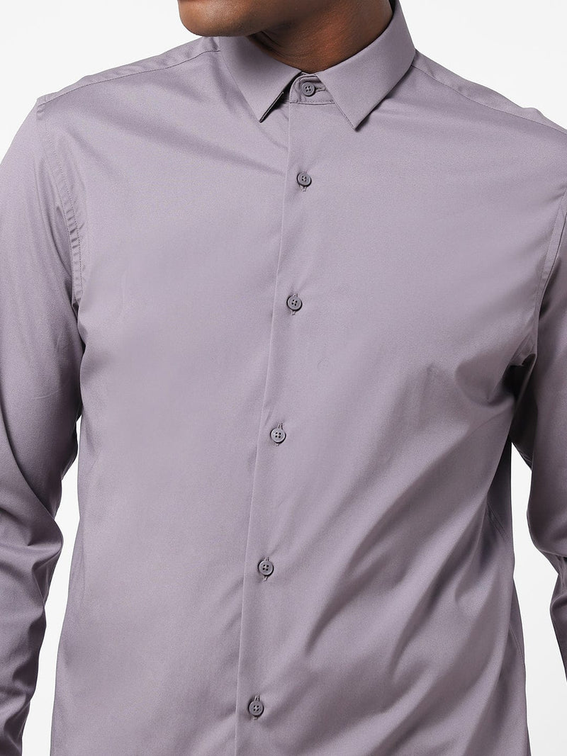 Men's African Voilet Solid Shirt