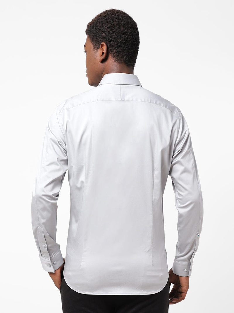 Men's Smoke Grey Solid Shirt