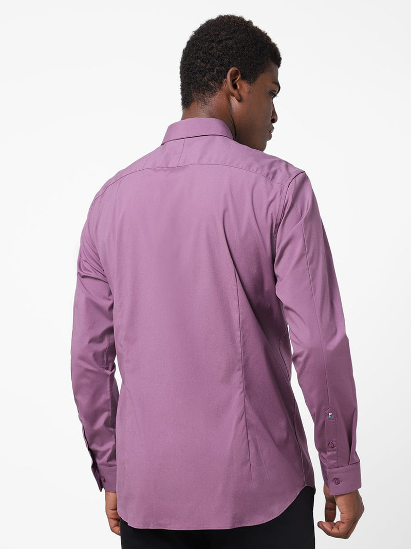 Men's Lavender Solid Shirt