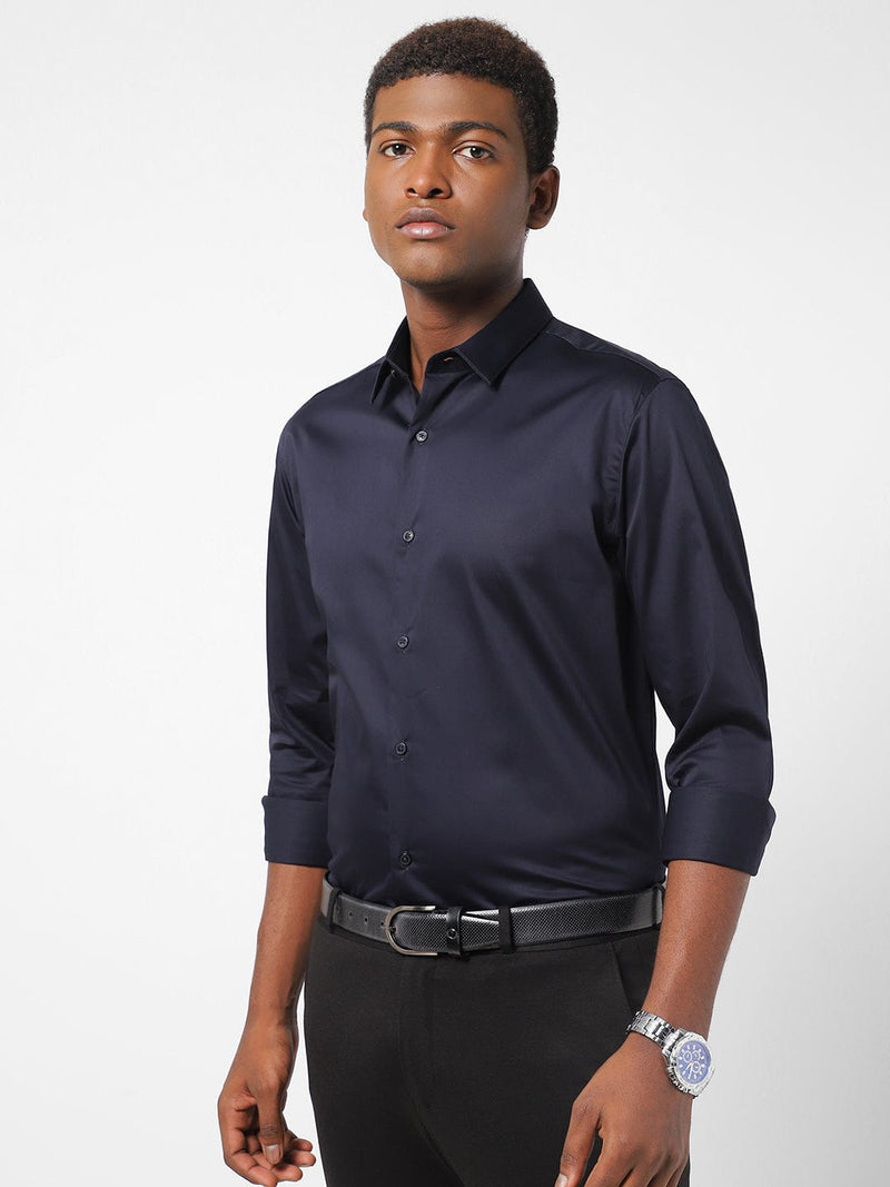 Men's Indepndence Blue Solid Shirt
