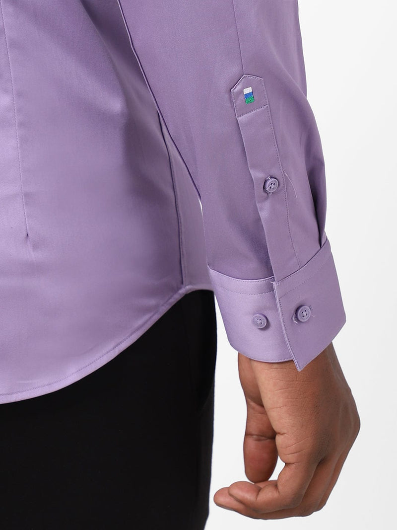 Men's Amethyst Violet Solid Shirt
