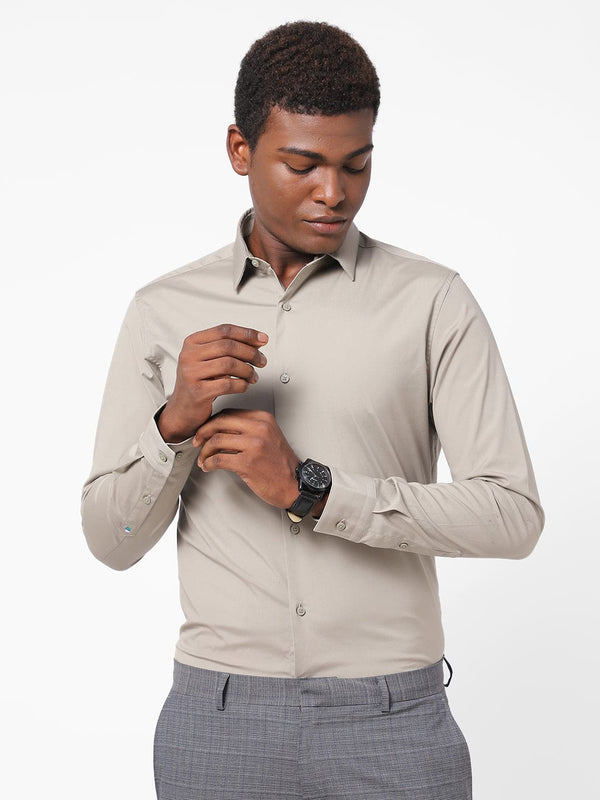 Men's Thunder Grey Solid Shirt