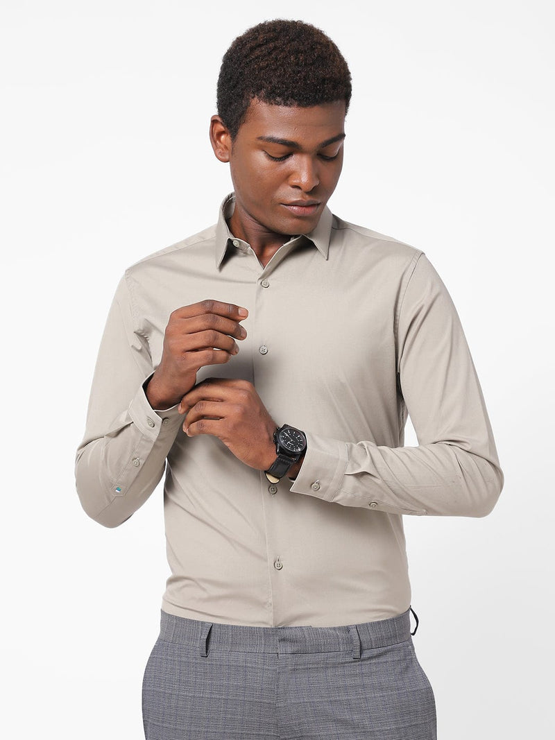 Men's Thunder Grey Solid Shirt