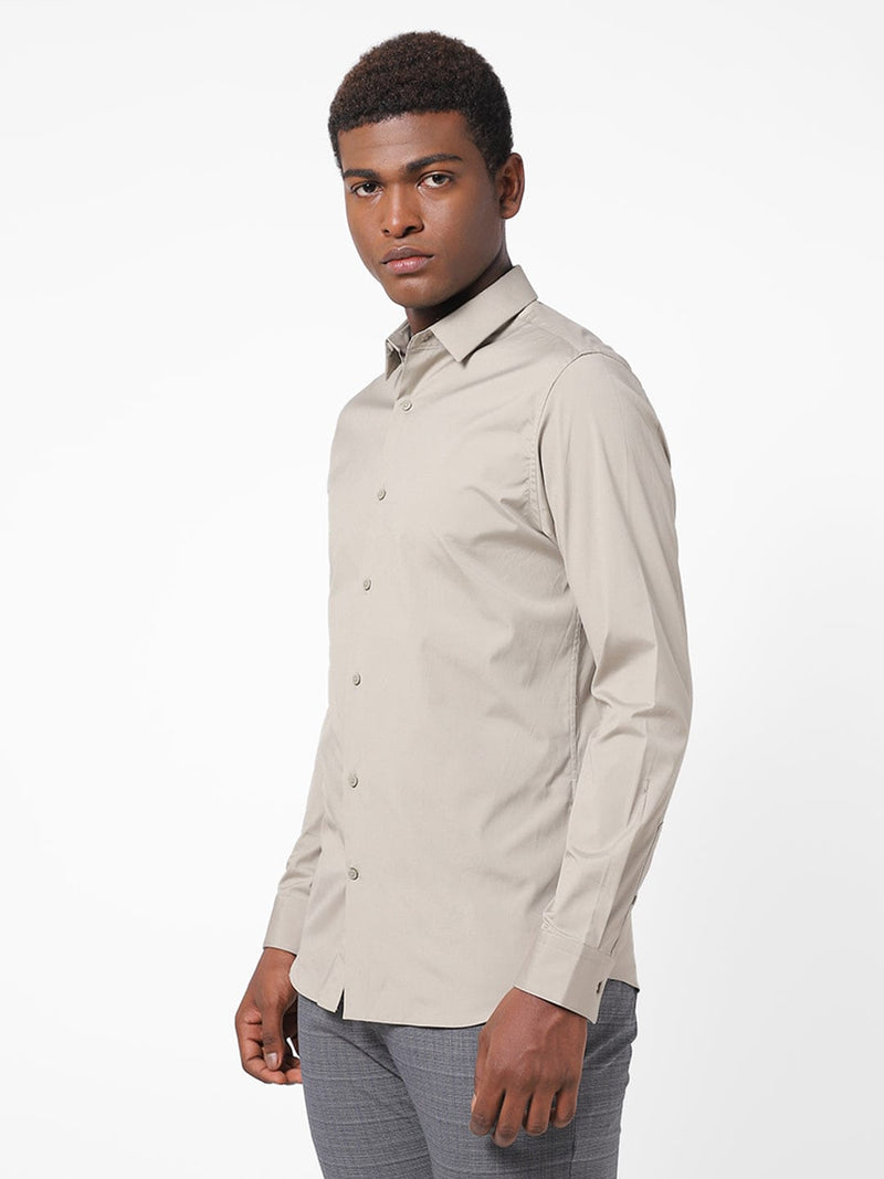 Men's Thunder Grey Solid Shirt