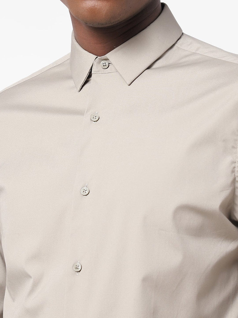 Men's Thunder Grey Solid Shirt