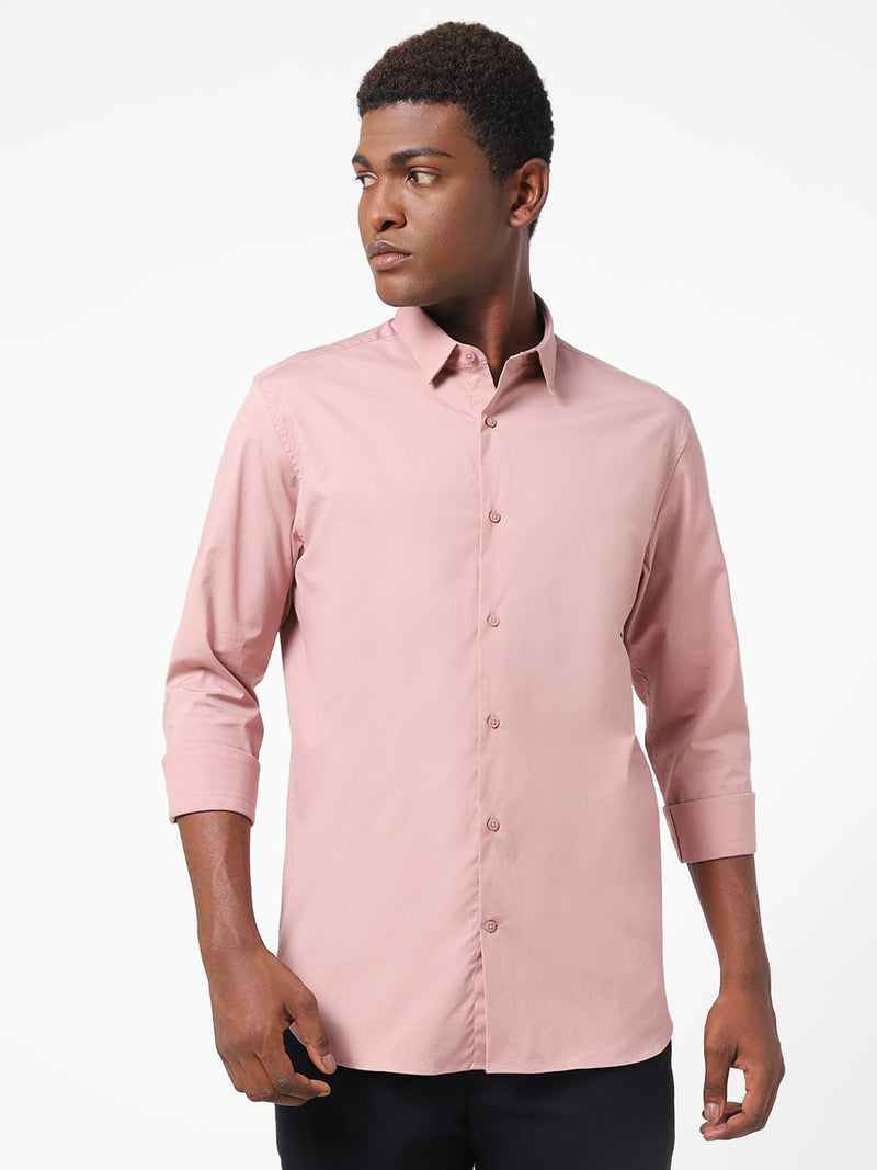 Men's Carnation Pink Solid Shirt