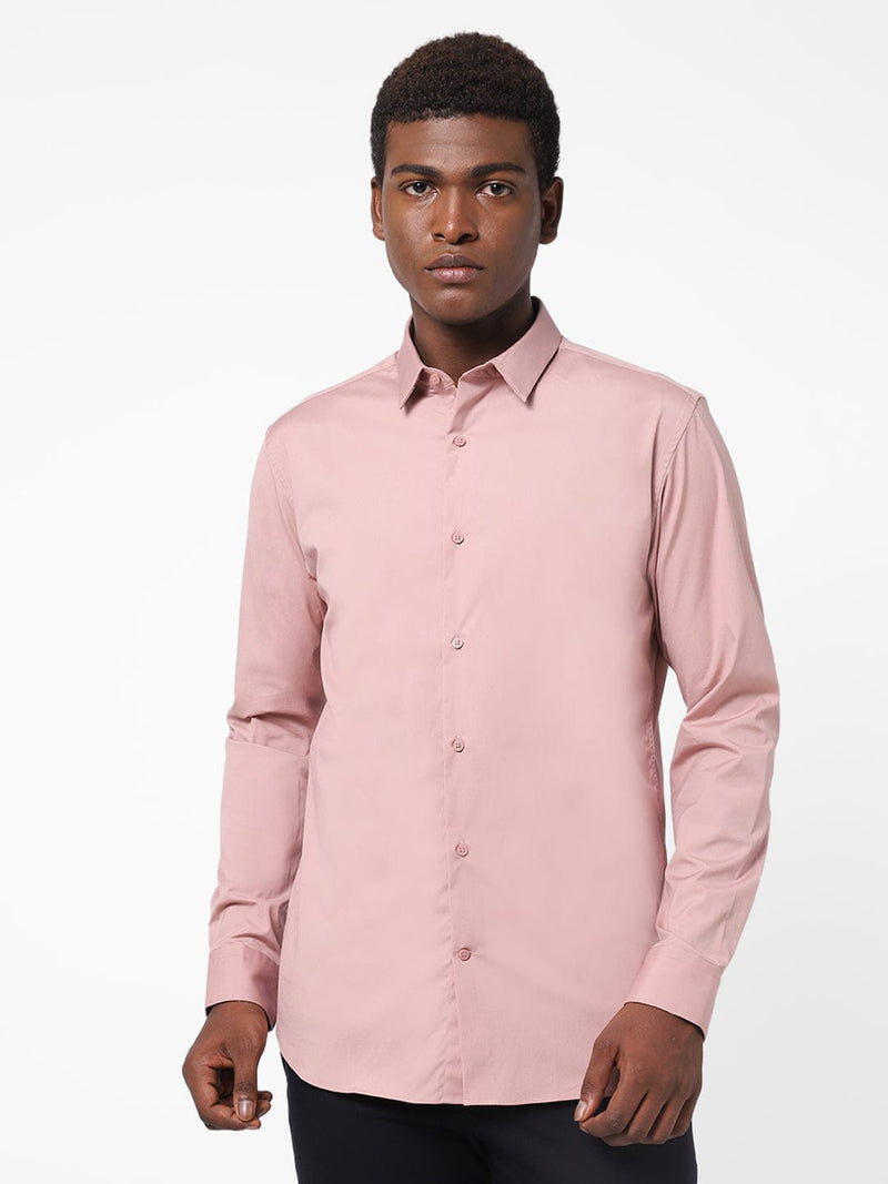 Men's Carnation Pink Solid Shirt