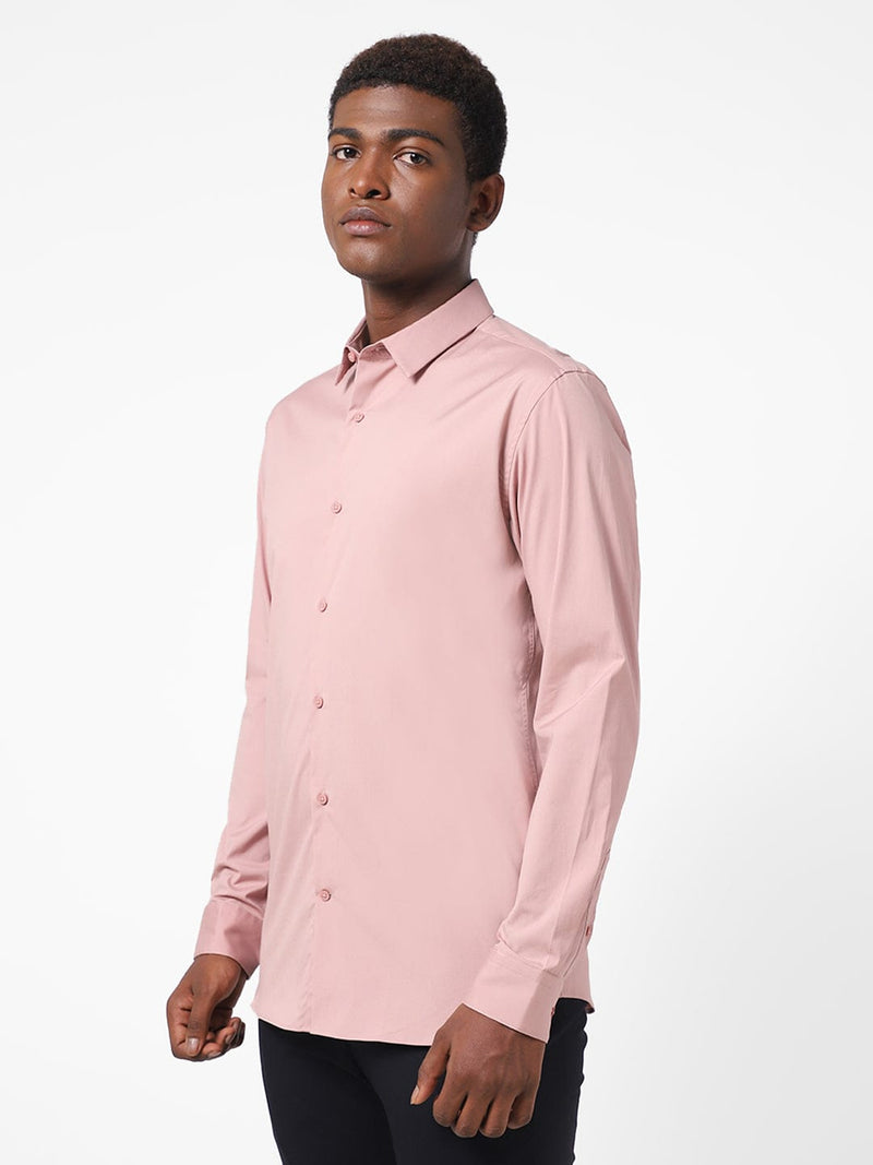 Men's Carnation Pink Solid Shirt