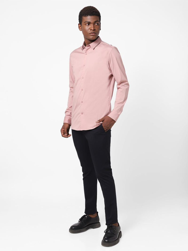 Men's Carnation Pink Solid Shirt