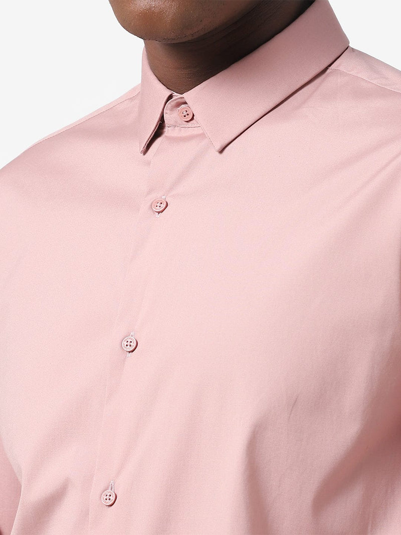 Men's Carnation Pink Solid Shirt