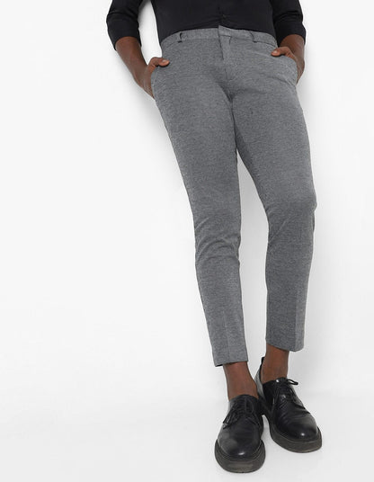 Grey Knitted Stretch Men&