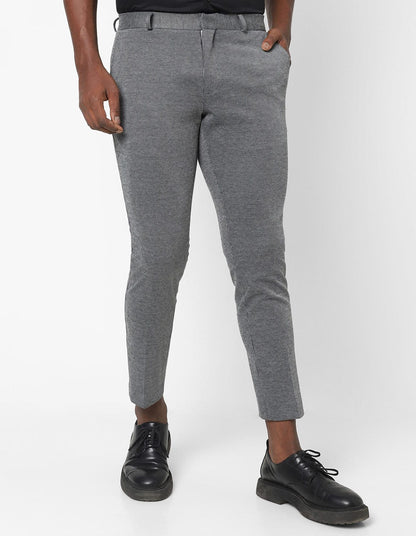 Grey Knitted Stretch Men&