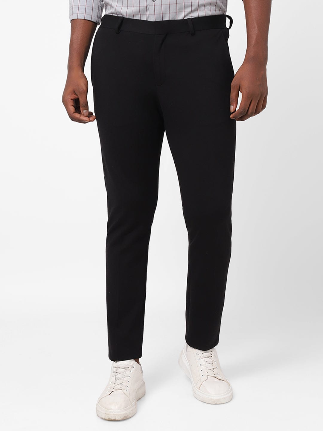 Black Knitted Stretch Men&